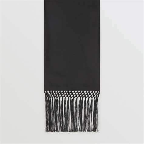 burberry fringed silk scarf|Burberry silk scarf price.